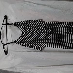 Mossimo black stripe maxi dress